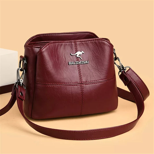 Embroidery Tote Bag  with High Quality Leather