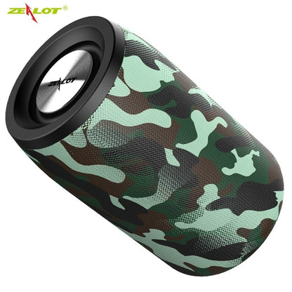 Speaker Outdoor Zealot S32 :  Portable Bluetooth  Waterproof Wireless - TWS Mini Column Box -  Supports TF card  Stereo 3D Hi-Fi