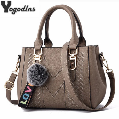 Embroidery Messenger Leather Handbags