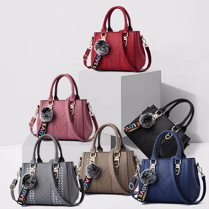 Embroidery Messenger Leather Handbags