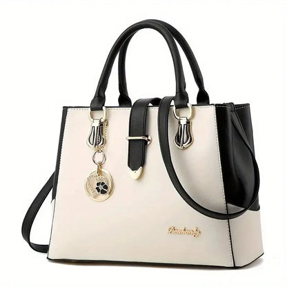 Ladies Contrast Simple One Shoulder Handbag