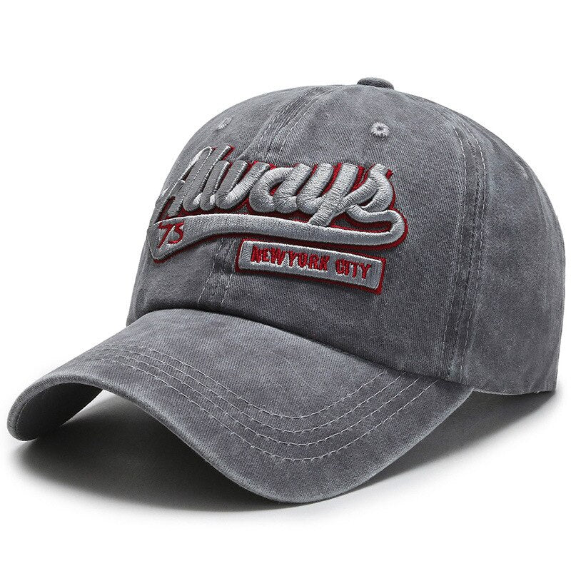 Sports Fashio Outdoor  Cotton Baseball Cap - Retro Embroidery