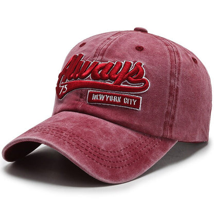 Sports Fashio Outdoor  Cotton Baseball Cap - Retro Embroidery