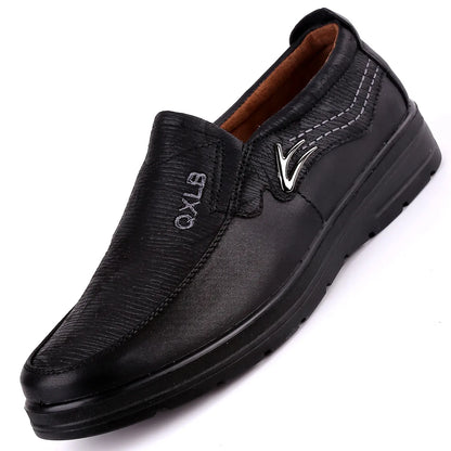 Men Leather  Flat  Shoes