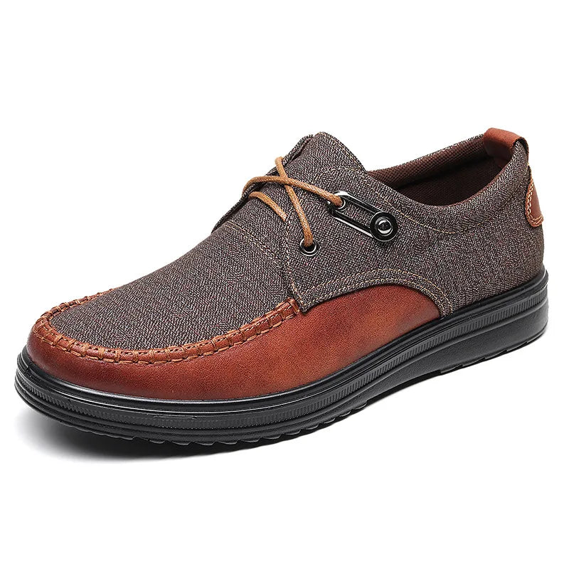 Men Leather  Flat  Shoes