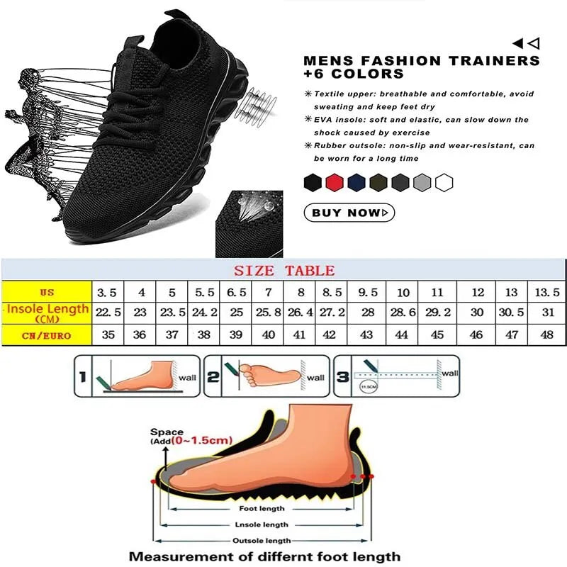 Men   Sport  Running  Athletic Jogging Tennis Shoes