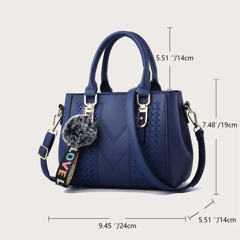 Embroidery Messenger Leather Handbags