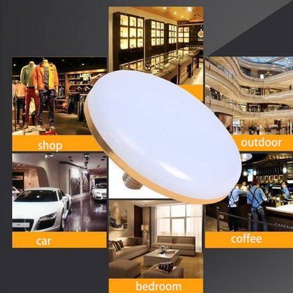 Indoor  LED Bulb AC 220v E27 Base  -Energy Saving Ceiling Flying Saucer Light 6500k