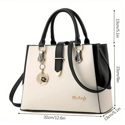 Ladies Contrast Simple One Shoulder Handbag