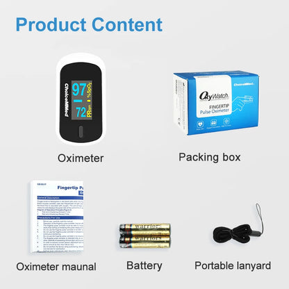 Finger Pulse Oximeter /Blood Oxygen Saturation Meter  / Heart Rate Monitor