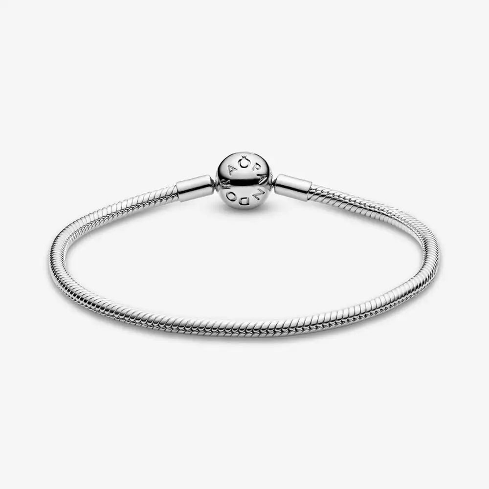 Pandora Moments Snake Chain Bracelet  - 925 Sterling Silver - with Cloth Bag