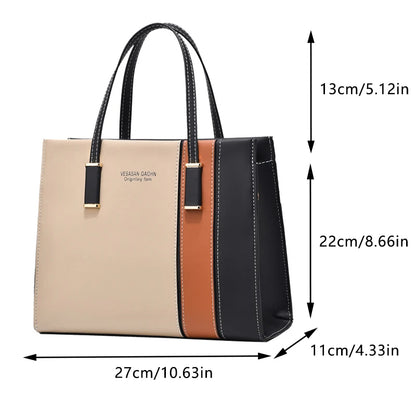 Patchwork Handbags  Adjustable Strap Top Handle Bag