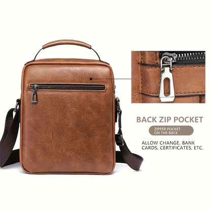 Business  Shoulder Flap  Bag for 9.7" iPad - PU Leather