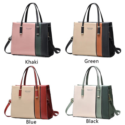 Patchwork Handbags  Adjustable Strap Top Handle Bag