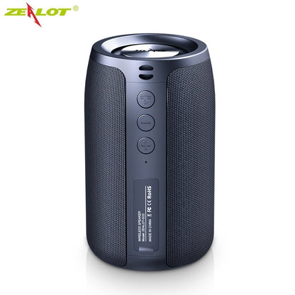 Speaker Outdoor Zealot S32 :  Portable Bluetooth  Waterproof Wireless - TWS Mini Column Box -  Supports TF card  Stereo 3D Hi-Fi