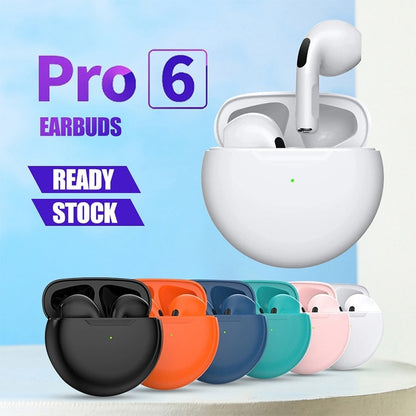 Earbuds Air Pro 6 TWS - Ασύρματο Bluetooth με μικρόφωνο - Για Apple iPhone / Xiaomi / Huawei