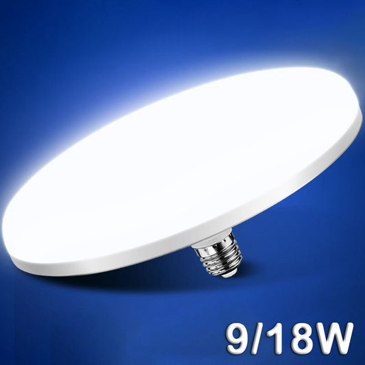 Indoor  LED Bulb AC 220v E27 Base  -Energy Saving Ceiling Flying Saucer Light 6500k