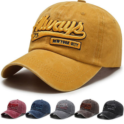 Sports Fashio Outdoor  Cotton Baseball Cap - Retro Embroidery